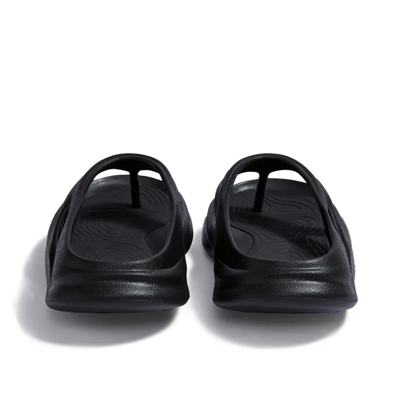 0592 EVA Quiet Slip Resistant Flip Flops Unisex Black-3