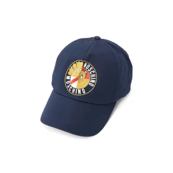 MOSCHINO Cotton Baseball Caps Kids' Blue