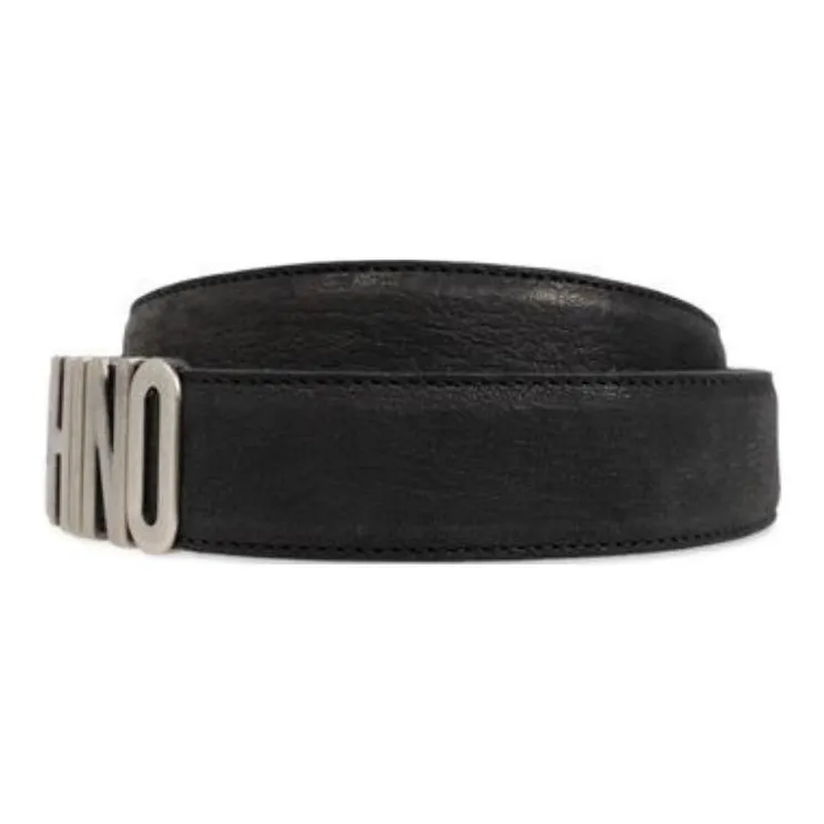 MOSCHINO Logo Plaque Belt-1