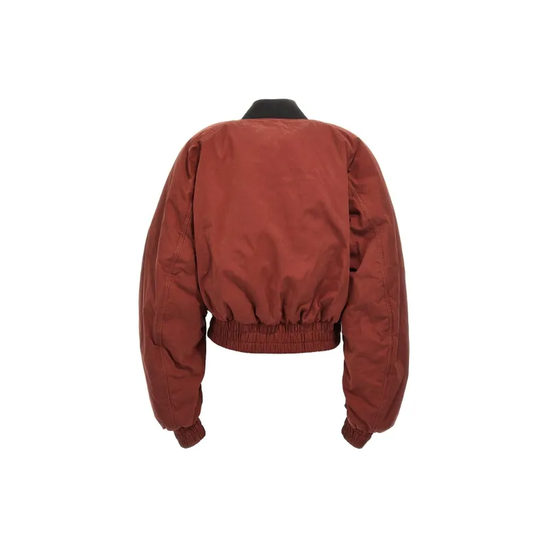 THE ANDAMANE Sierra Zip Up Cropped Bomber Jacket-1