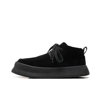Chi Wolf Casual Shoes Men High Top Black/Yellow/Beige