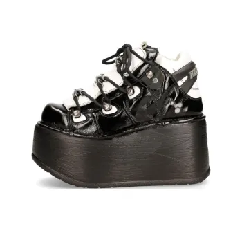 NEW ROCK Low-Top Casual Shoes Women's Black White