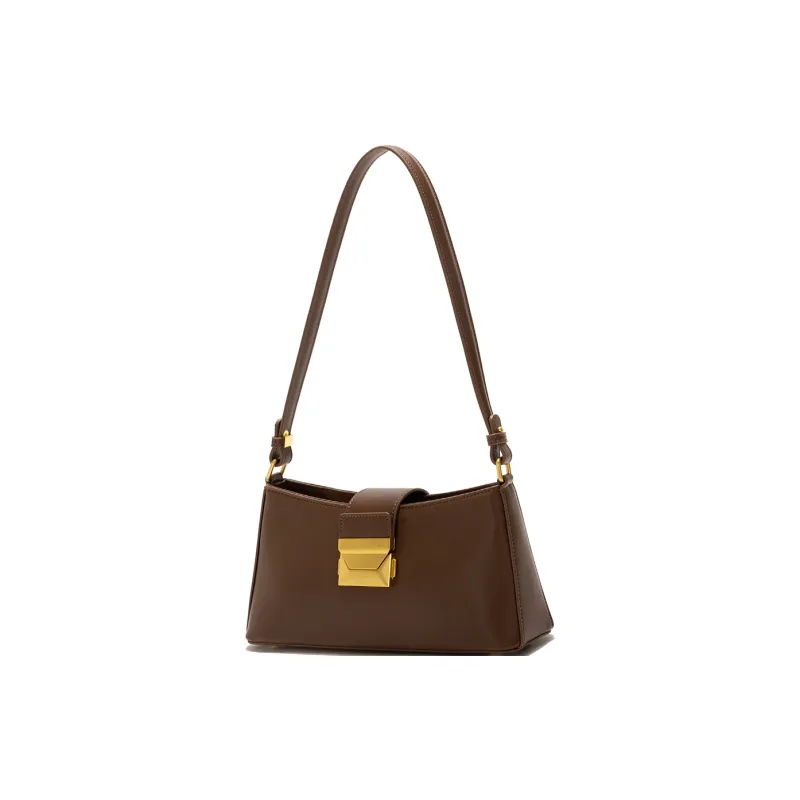 ZAVC Handbag, Shoulder Bag PU Women's Coffee/Mocha/Bordeaux Red/Moschino Black-3