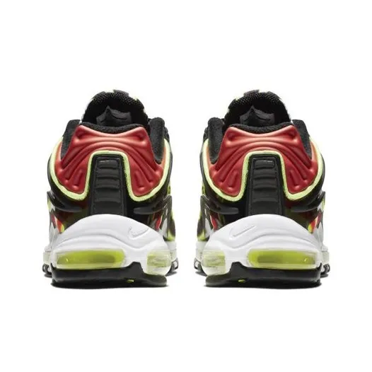 Nike Air Max Deluxe Black Volt Habanero Red-4
