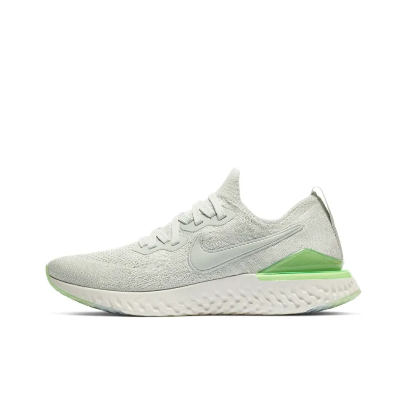 Nike Epic React Flyknit 2 Light Silver Lime Blast Women's-0