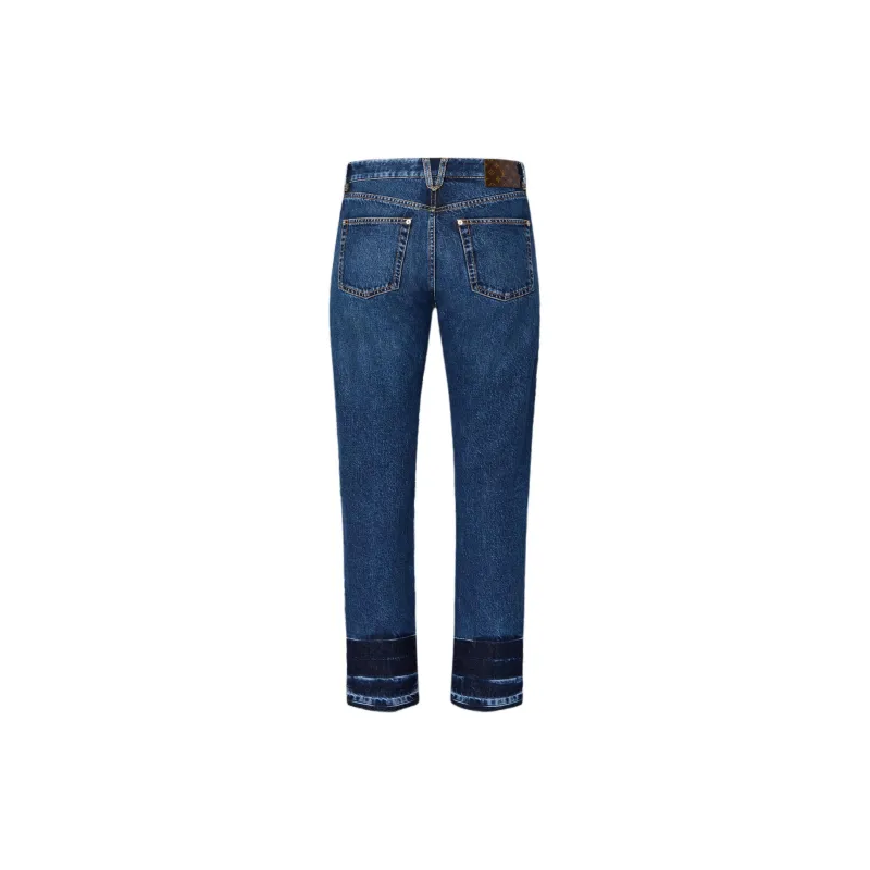 LOUIS VUITTON Washed Raw Denim Jeans-1