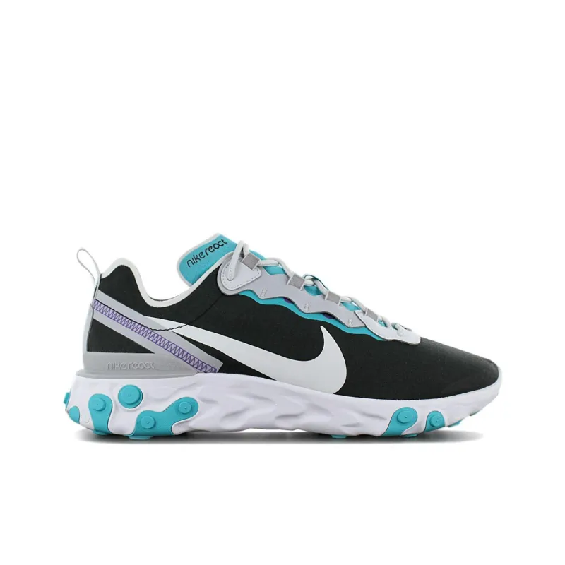 Nike React Element 55 Black Pure Platinum Teal Nebula-1