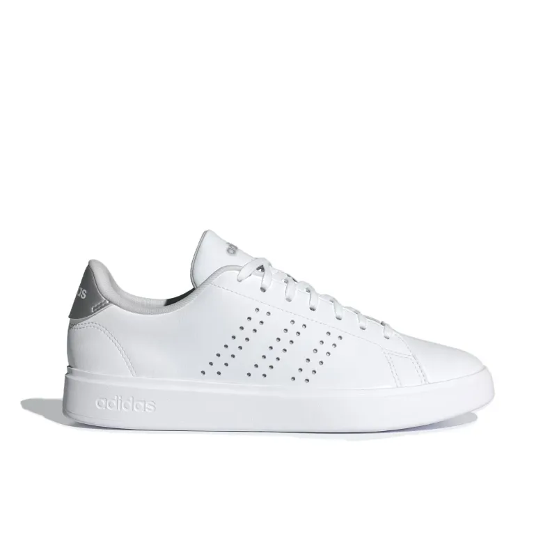 Adidas ADVANTAGE 2.0 Anti Slip Wear Resistant Low Top Skateboard Shoes Women's White Gray Silver-1