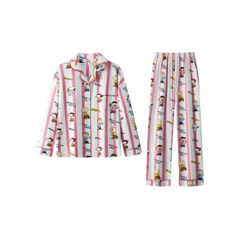 Gongdie x SNOOPY/ Pajama Set Women's Pink