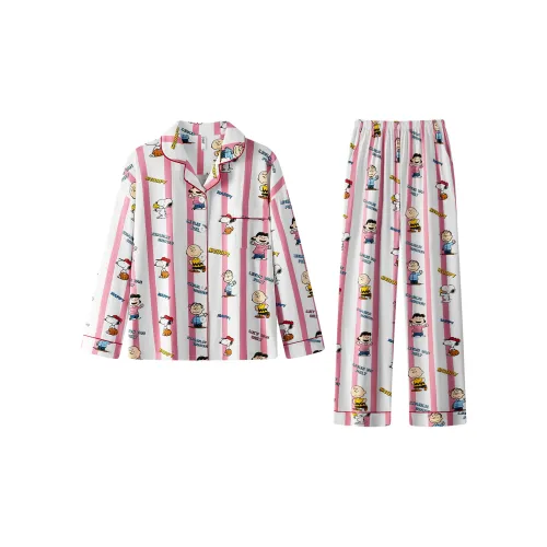 Gongdie x SNOOPY/ Pajama Set Women's Pink