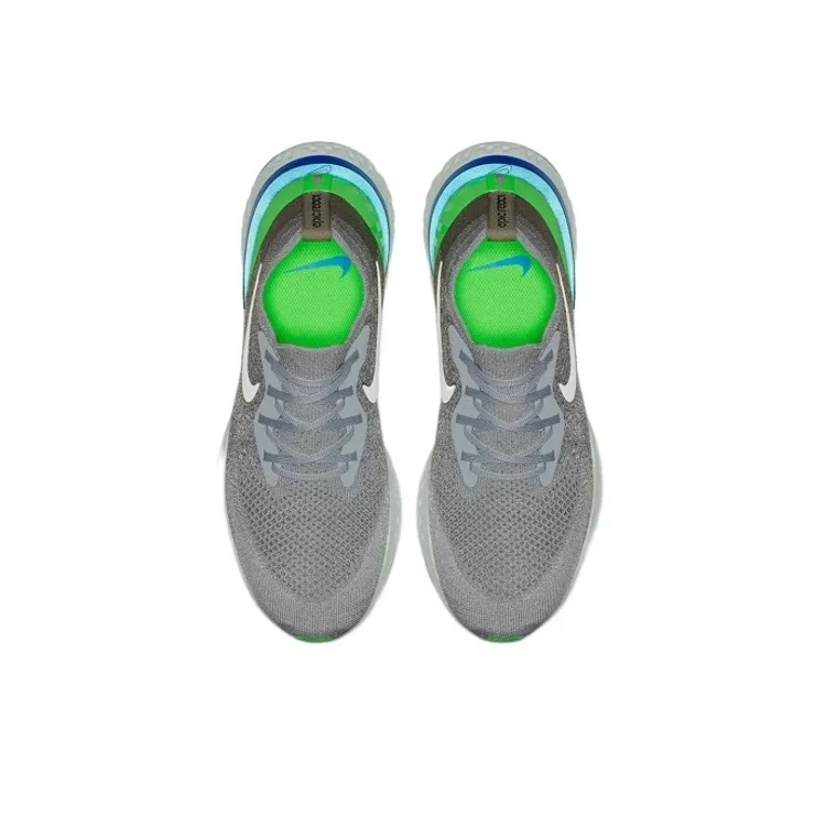 Nike Epic React Flyknit Wolf Grey Lime Blast-3