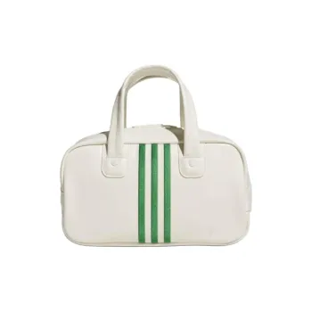 Adidas Electroplated Polyurethane Handbag Regular Women's White & Green