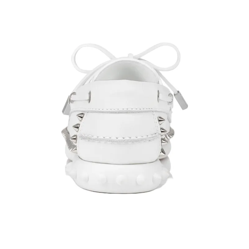 CL LUBOTING Gerockel Boat Shoes Women's White-4