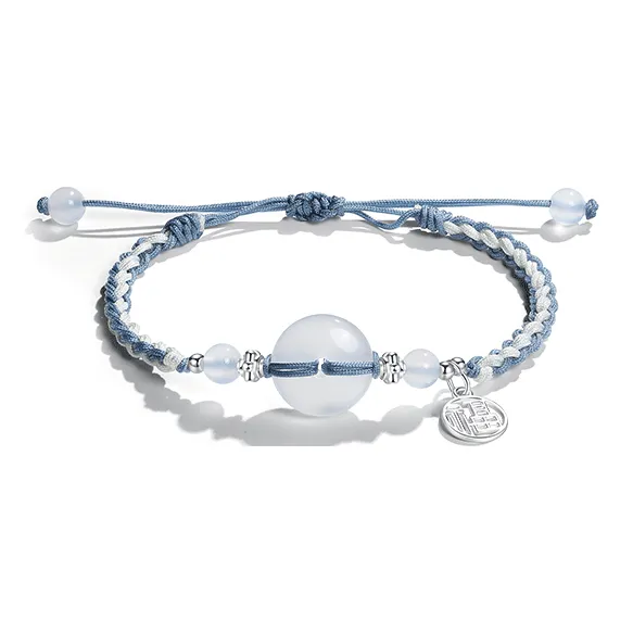 Chongqing Gold Store Chalcedony Jade Bracelets Unisex-0