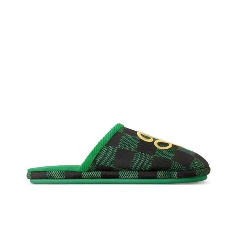 LOUIS VUITTON Lv Palace Slipper Damier Pop Green-1