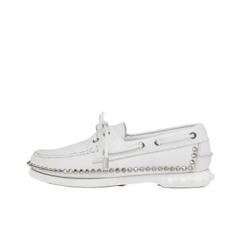 CL LUBOTING Gerockel Boat Shoes Women's White