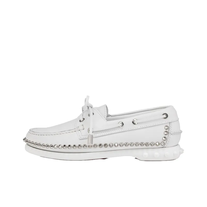 CL LUBOTING Gerockel Boat Shoes Women's White-0