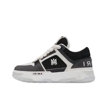 AMIRI MA 1 Low Top Skateboard Shoes Men's White Black