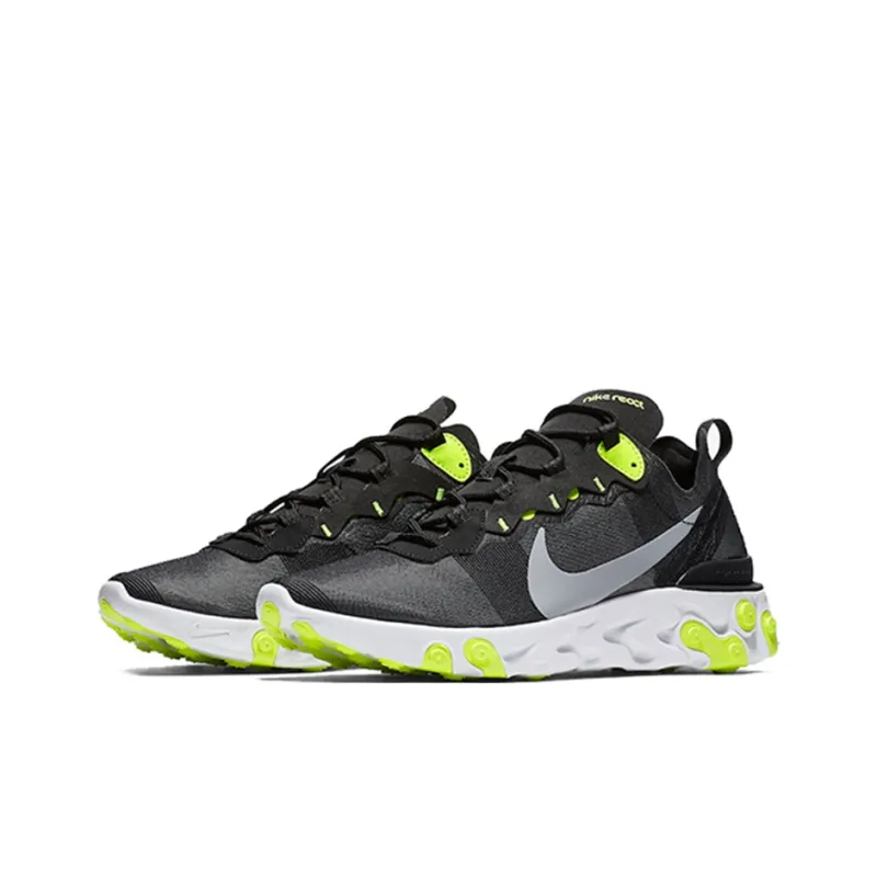 Nike React Element 55 Black Wolf Grey Volt-2