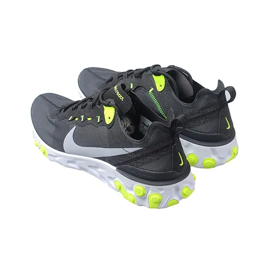 Nike React Element 55 Black Volt Cool Grey Women's-2