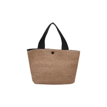Aini Rabbit Woven Handbag Regular Women's Black