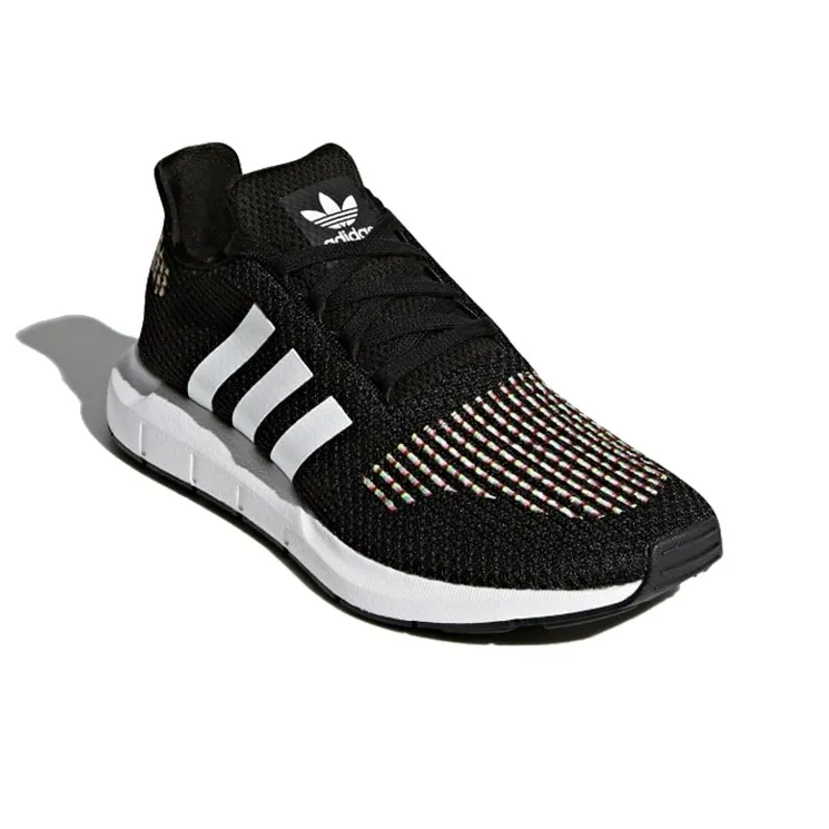 Adidas Swift Run Black White Black Women's-2