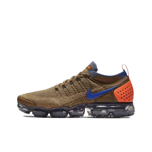 Nike Air VaporMax Flyknit 2 Golden Beige Racer Blue