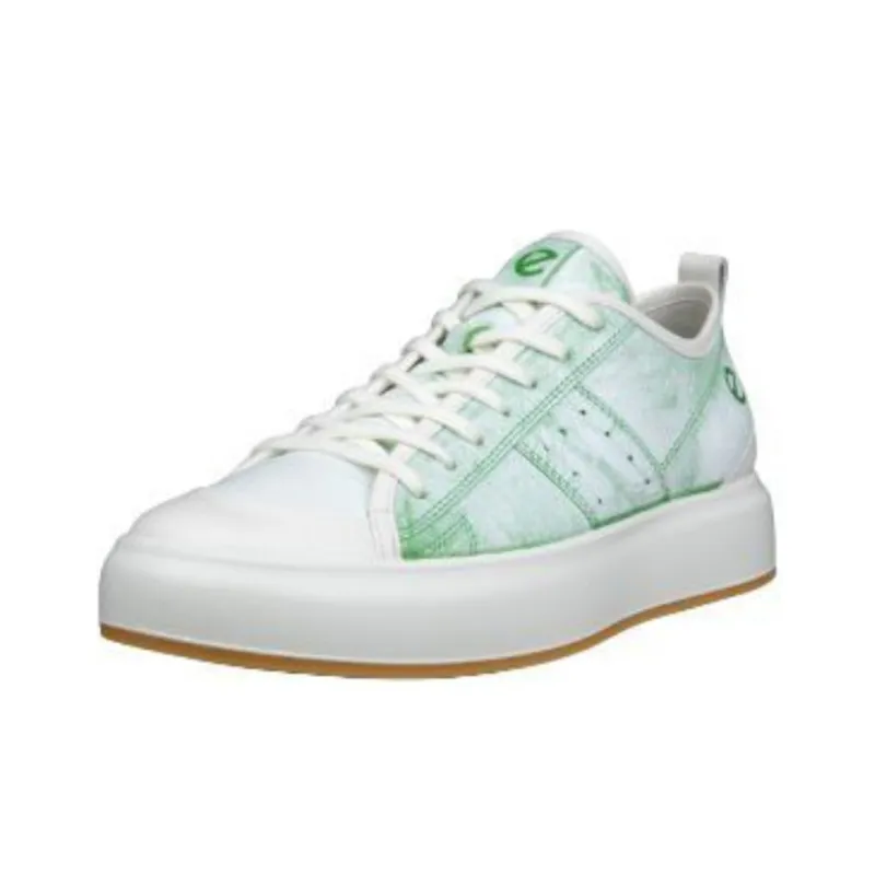 Ecco Abrasion Resistant Low Top Skateboard Shoes Men's Green-2
