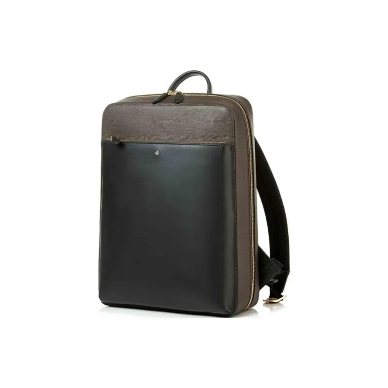 SAMSONITE PU Backpack Unisex Brown-1