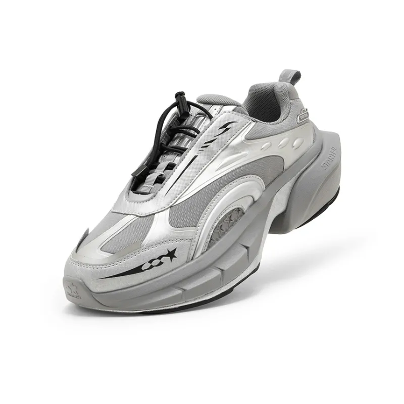 STARTER Odyssey Anti Slip Wear Resistant Low Top Chunky Sneakers Women's Gray-2