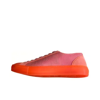 LOUIS VUITTON Wear Resistant Low Top Skateboard Shoes Men's Orange