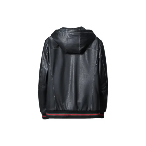 FORTEI Leather Jacket Men's Black