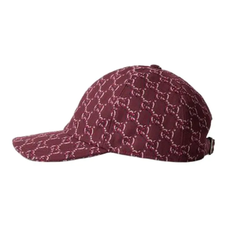 GUCCI Canvas Baseball Caps Men's Red-1