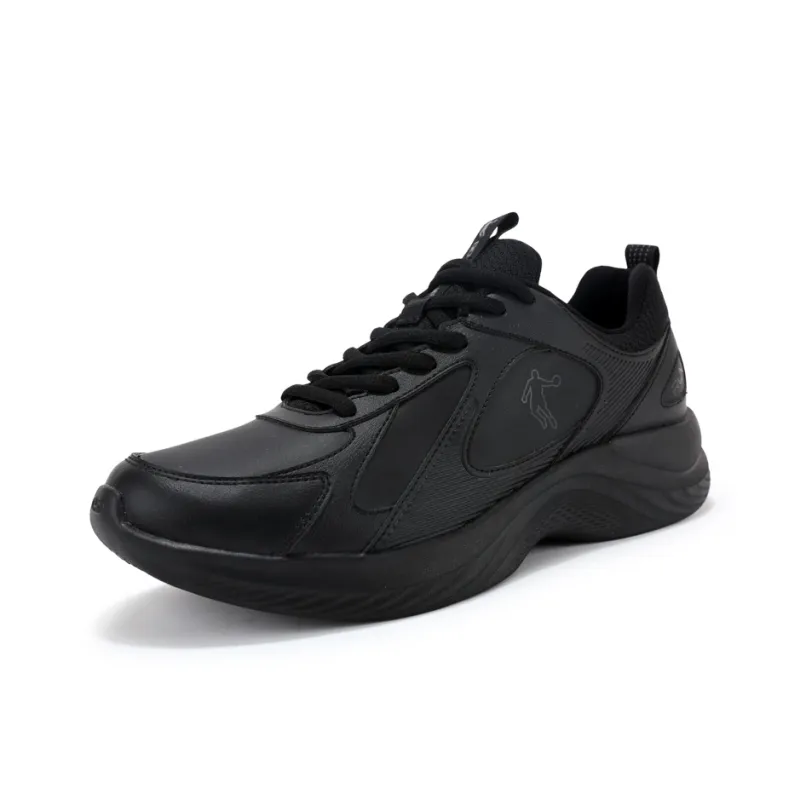 QIAODAN Anti Slip And Wear Resistant Breathable Low Top Running Shoes Men's Black Gray-2