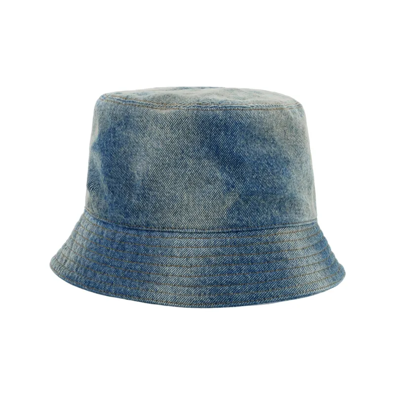 PRADA Logo-embroidered Denim Bucket Hat-2