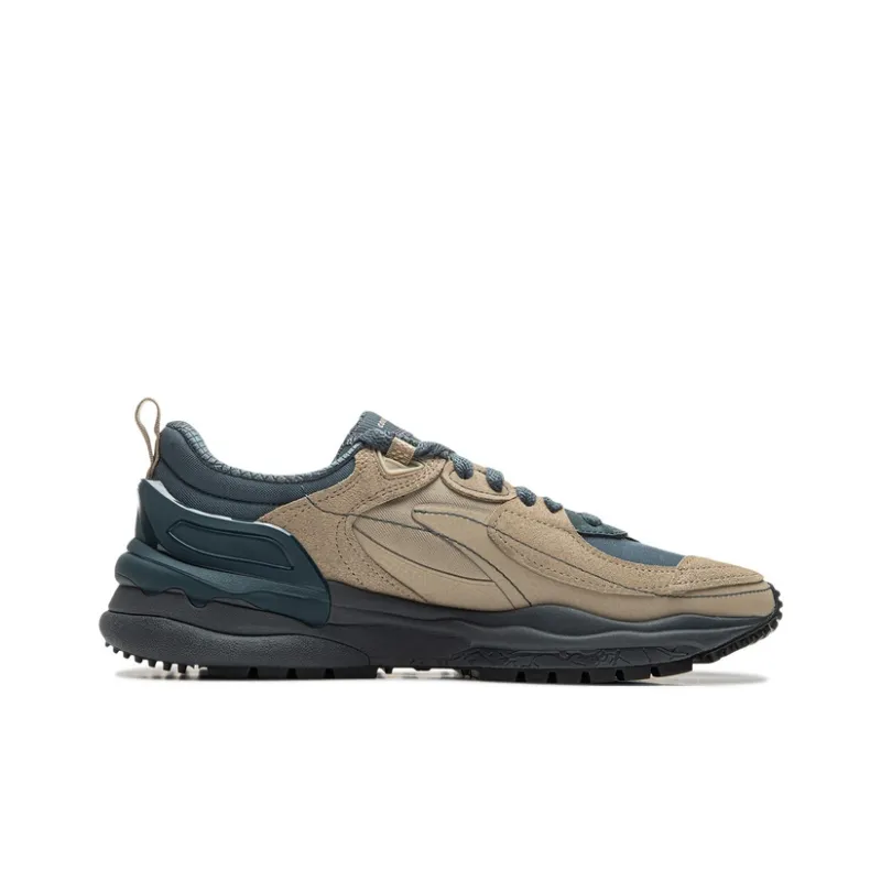 LiNing CF Tracing Origin V4 Low Top Casual Shoes Men's Umber Blue-1