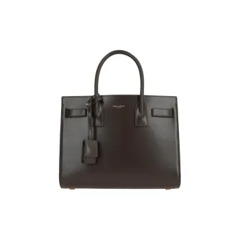 SAINT LAURENT SAC DE JOUR Cow Leather Tote Bag Shopping Bag Handbag Women's Light Musk