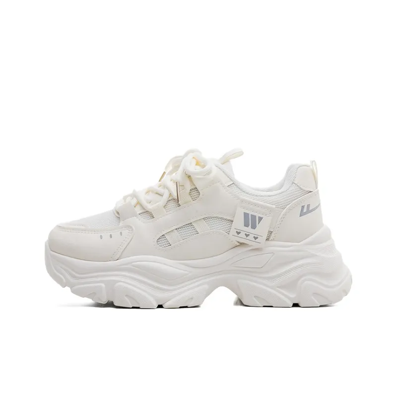 WARRIOR Chunky Sneakers Women's Low Top Gray-0