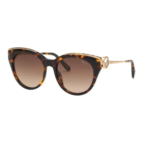 CHOPARD Acetate Metal Irregular Shape Gg0024s Sunglasses Women's Tortoiseshell