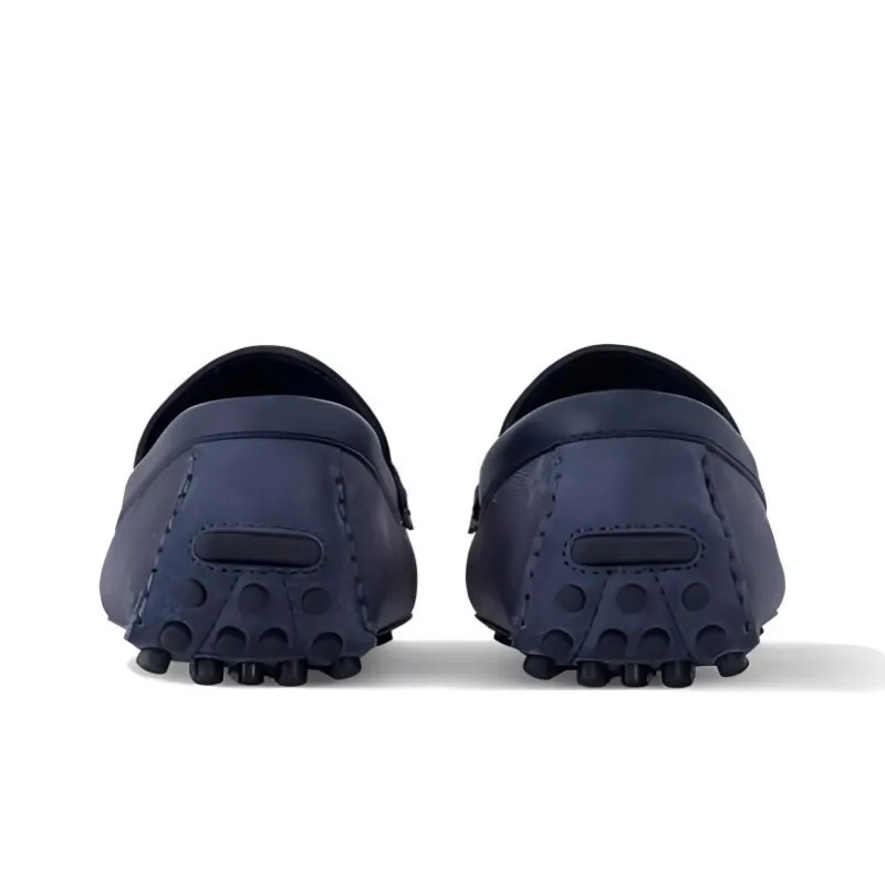 LOUIS VUITTON Hockenheim Gommino Loafers Men's Dark Blue-4