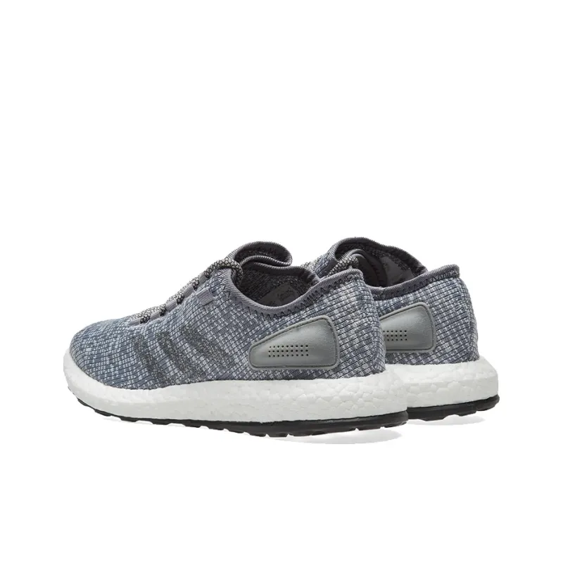 Adidas Pure Boost 2017 Cushioning, Slip Resistant, And Abrasion Resistant Low Top Running Shoes Unisex Gray White-3