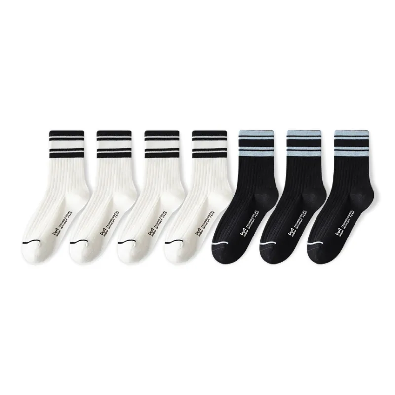 MIIOW Cool One Summer Series Mid Calf Socks Unisex 5 Pack-91