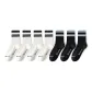 White with Black Stripes 4-Black with Blue Stripes 3[7 Pack]