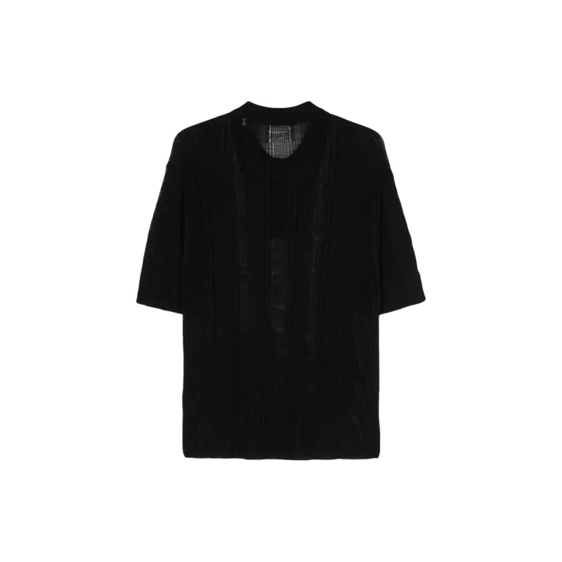 ISABEL MARANT Dickens Open knit Polo Shirt-1