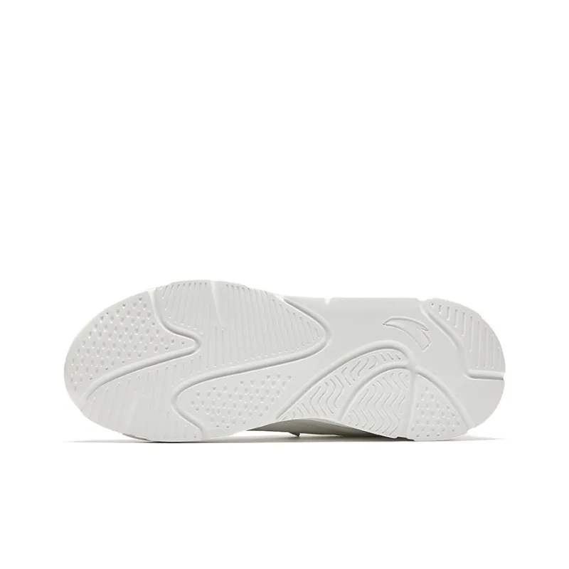 Anta Life Collection Cushioned Slip-Resistant Low-Top Casual Shoes Men's White Blue-4