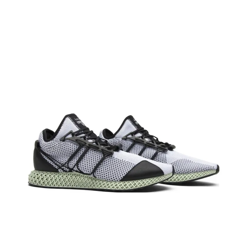Adidas Y 3 Runner 4D Black White-2