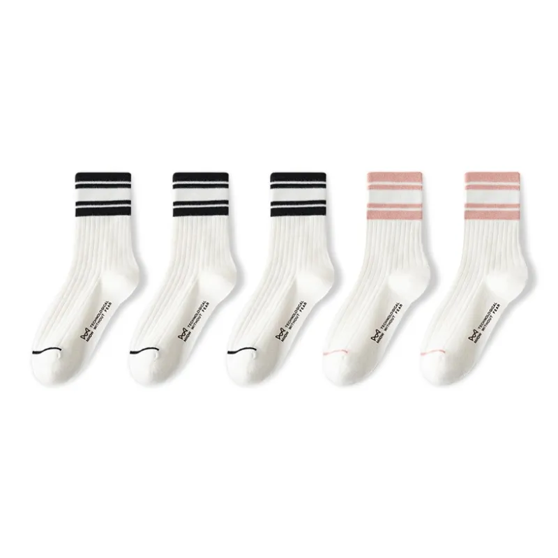 MIIOW Cool One Summer Series Mid Calf Socks Unisex 5 Pack-42