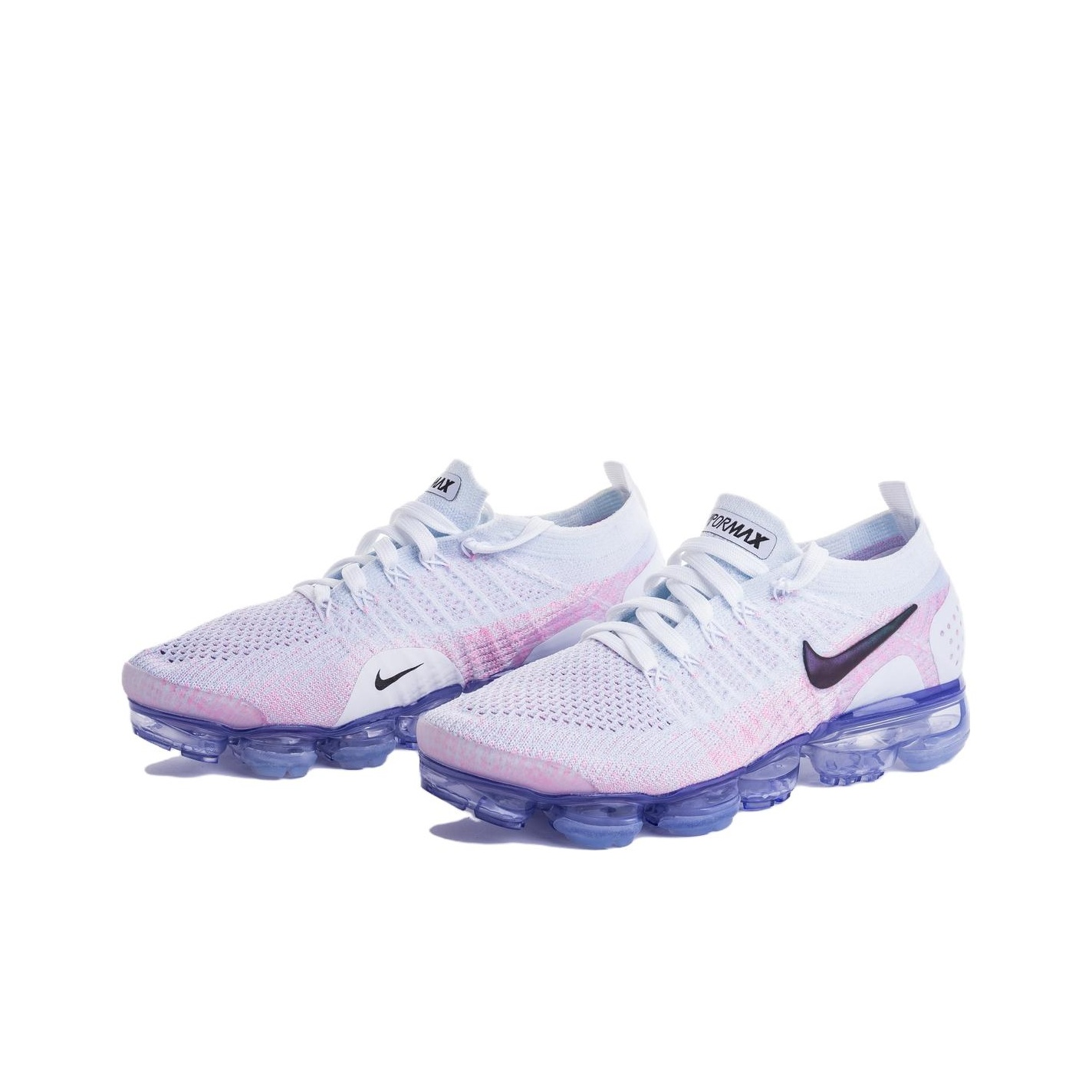 white blue and pink vapormax