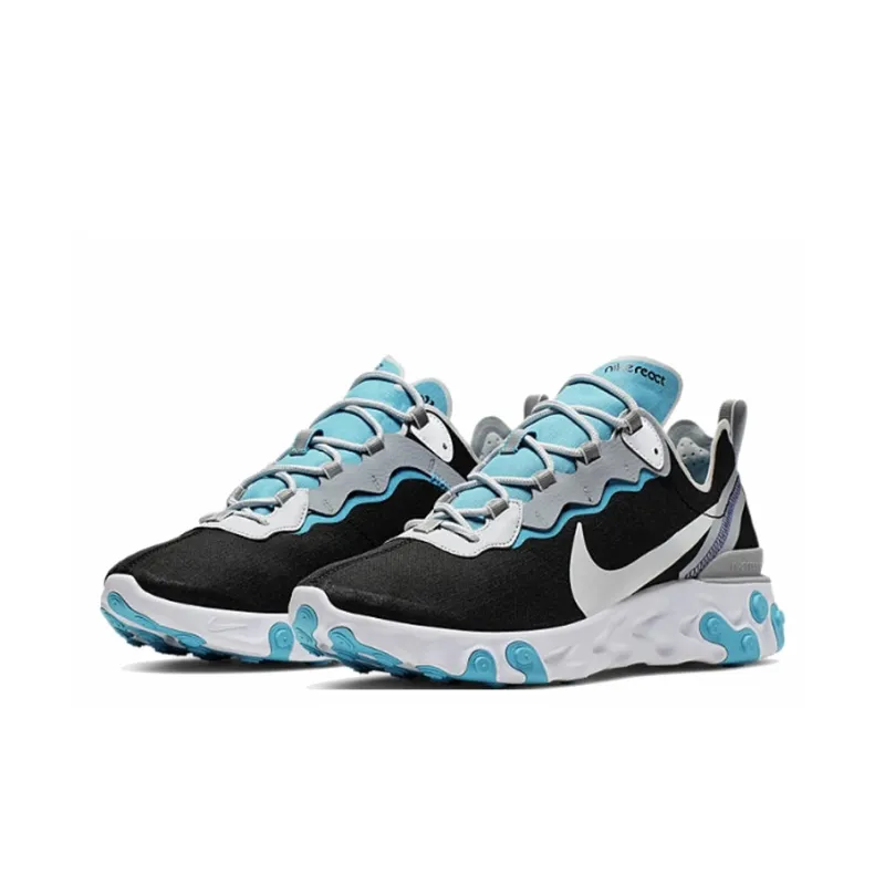 Nike React Element 55 Black Pure Platinum Teal Nebula-2