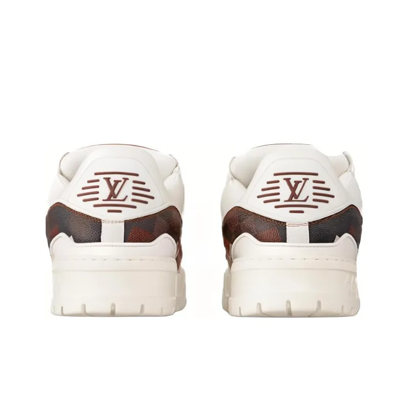 LOUIS VUITTON Trainer Maxi Low Top Skateboard Shoes Unisex Chestnut Brown-3